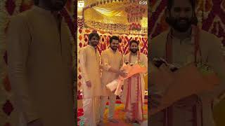 Hero Karthik attend the Naga Chaitanya shobitha wedding trend ytshorts viralvideo viralshorts [upl. by Salhcin]