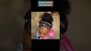 Simple and Easy Kids Hairstyles  Black Girl Hairstyles  Natural Hairstyles shorts kidshairstyles [upl. by Ykceb765]