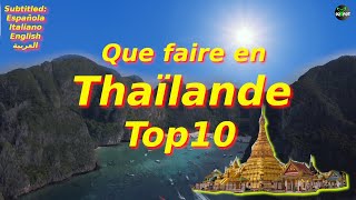 Top 10 des Endroits à Visiter en Thaïlande  Voyage Vidéo [upl. by Sewell]