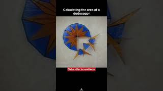 Area of dodecagon maths tricks reasoning youtubeshorts [upl. by Reppart]