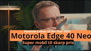 Motorola Edge 40 Neo  smart mobil i lækre farver [upl. by Bondie]