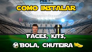 PES 2016 Como instalar KitsFaces Chuteiras  Bolas Com a Ferramenta DpFileList Generator [upl. by Malvie]