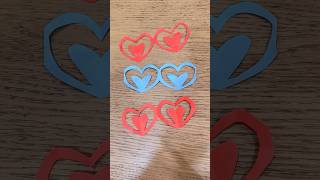 10秒心連心，心心相印剪紙 papercutting hearttoheart shorts [upl. by Fremont]