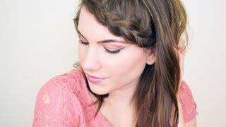 Angel Wing Dutch Braid Bangs Basic How To [upl. by Annam387]