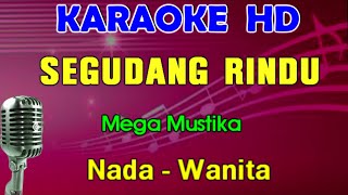 SEGUDANG RINDU  Mega Mustika  KARAOKE Nada Wanita [upl. by Yrneh158]