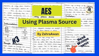 Atomic Emission Spectroscopy using Plasma Source  AES  AES using Plasma Source  ICPAES [upl. by Elli]