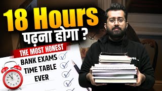 ⏳ The Most Honest Bank Exams Time Table  Study Plan  Aashish Arora [upl. by Haeli]