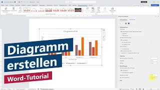 Diagramm erstellen und anpassen – WordTutorial [upl. by Aleakcim827]