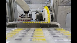 Prefilled syringes packaging line [upl. by Aikahs]