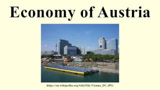 Economy of Austria [upl. by Ysle]