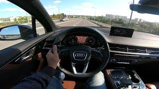 2018 Audi Q7 30 TDI Quattro POV Test Drive [upl. by Fadden479]