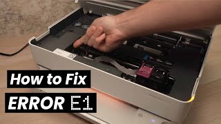 How to Fix ERROR E1 on HP Envy 6000 Series Printer 6452e  6455e 6400e 6000 Pro [upl. by Barny]