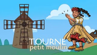 Tourne tourne petit moulin  comptine à geste  Baby Remix [upl. by Ellerehs]