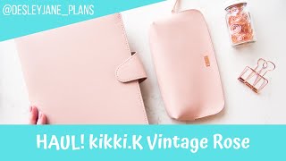 kikkiK Vintage Rose A5 Unboxing and Review [upl. by Detta]