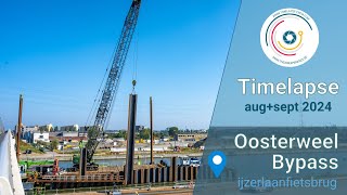 Timelapse 2024Part 7  Oosterweelverbinding Bypass Ring Antwerpen viaduct Merksem [upl. by Cypro]