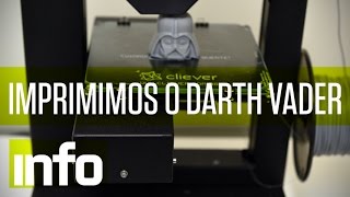 Timelapse mostra impressão de Darth Vader em 3D [upl. by Odnalref]