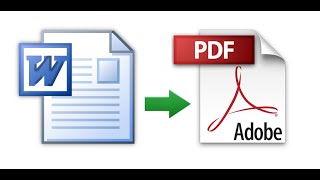 How to Convert a Microsoft Word Document to PDF Format [upl. by Ydnarb]