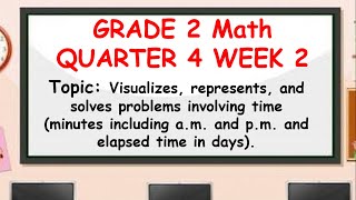 MATH GRADE 2 WEEK 2 QUARTER 4 VISUALIZES REPRESENTS AND SOLVES PROBLEMS INVOLVING TIME [upl. by Katha]