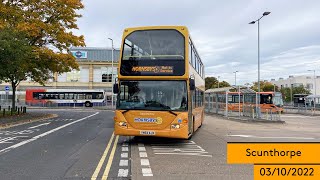 Scunthorpe Bus Station 03102022 ft 365ShaneEyoho amp lincolnshiretrainspotter4633 [upl. by Euqinimod]