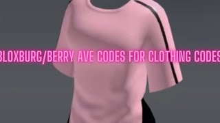 BloxburgBerry Ave codes for clothes [upl. by Fabron]