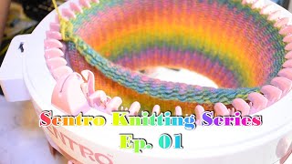 Getting Started with the Sentro Knitting Machine Cast On Crank and Cast Off [upl. by Burch]