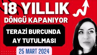 KARAR ZAMANI  25 MART 2024  TERAZİ BURCUNDA AY TUTULMASI ve BURÇLARA ETKİLERİ aytutulması [upl. by Engis]