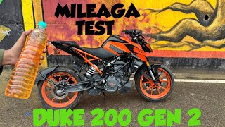 KTM DUKE 200 MILEAGE TEST  KITNA DETI HAI  mileagetest ktm [upl. by Bobseine]