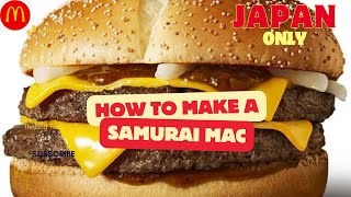 How to make a Samurai MacRoasted Soy Sauce Samurai MacMcDonald’s Japan マックサムライバーガーの作り方 [upl. by Seale]