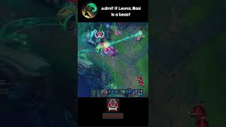 Thanks Leona for Baiting Your Whole Team 😂🐙 IllaoiPlays LeagueOfLegends [upl. by Ileray]