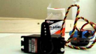 MR200 and Hitec HS 645MG servo 001 [upl. by Ahseram]