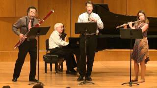 Bill Douglas  Quartet for Flute Oboe Bassoon and Piano IV Bebop Cantabile [upl. by Lib]