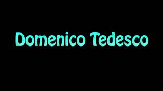 Learn How To Pronounce Domenico Tedesco [upl. by Atteuqahs]