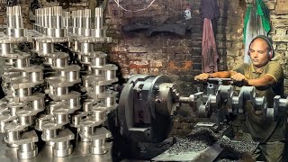 How is a Crankshaft Machined After Casting Step by Step Walkthrough in Factory [upl. by Hurlbut]