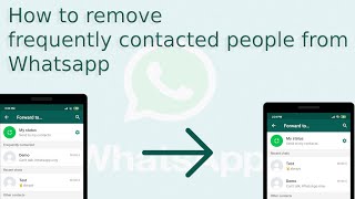 How to remove frequent Whatsapp contact വാട്ട്സാപ്പ് കോൺടാക്ട് ഡീലീറ്റ് whatsapp contacts [upl. by Fasto682]