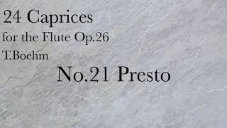 TBöhm24 Caprices For FLUTE No21 Presto [upl. by Schonfield3]