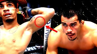 UFC Fighter BITES Opponent and gets FIRED in his FIRST FIGHT [upl. by Bouchier]