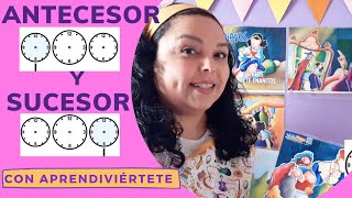 antecesor y sucesor cantando  Matemáticas para niños [upl. by Mroz]