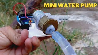 Making High Pressure Mini DIY Water Pump at Home [upl. by Epner]