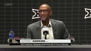 2023 Big12 Basketball Tip Off  UCF Mens Basketball Head Coach Johnny Dawkins Press Conference [upl. by Ennywg]