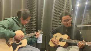 Its Beginning to Look Alot Like Christmas Guitar Duet Gershom Ehdah and Allen Daniel Rivera [upl. by Berty]