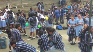 McAuley House School Balloon Pop Challange 2017 [upl. by Siravat626]