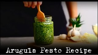 Arugula Pesto Easy Homemade Recipe [upl. by Haletky]