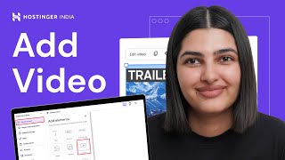 How To Add Videos To Your Website Using Hostinger Website Builder  BLACK FRIDAY DEAL [upl. by Omura]
