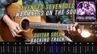 Avenged sevenfold  Warmness On The Soul  Solo Backing Track  TAB [upl. by Nomrej386]