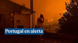 Los incendios que asolan Portugal dejan ya cuatro muertos 40 heridos y miles de hectáreas calcinada [upl. by Ailefo417]