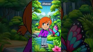 rhymes poem Flying with Butterflies  Fun amp Easy Poem for Kids  Butterfly Adventure for Children [upl. by Nims]