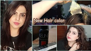 Keune Hair Color step by step  Full details and application  My new Hair Color [upl. by Riorsson]