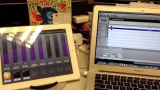 Luminair iPad lighting console controlled by QLab through MSC command using MIDI over LAN [upl. by Aisor828]