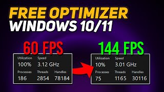 USE this FREE OPTIMIZER to Boost FPS  Windows 1011 Optimization for GAMING amp Performance 2024 [upl. by Nitza]