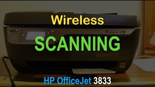 HP OfficeJet 3833 SCANNING review [upl. by Granny254]